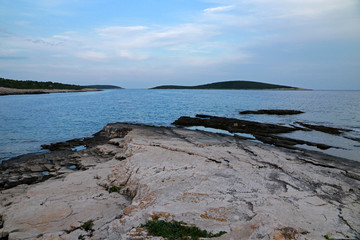 Coastline of Vis island, Croatia