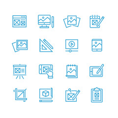 Web and graphic design icons