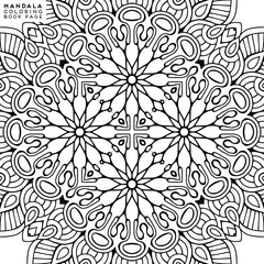Flower Mandala. Coloringbook page template