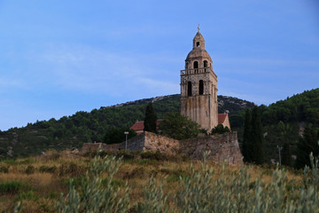 Fototapeta premium St. Nicholas Monastery in Komiza, Vis island, Croatia