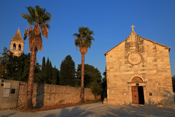 Fototapeta premium Church of St Jerome in Vis Town on Vis Island, Croatia
