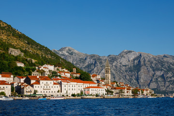 Fototapeta na wymiar Perast, Bay of Kotor, Montenegro
