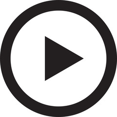Play video button icon symbol 