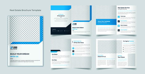 Corporate real estate brochure and proposal template - obrazy, fototapety, plakaty