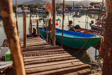 Obraz premium boat on the beach