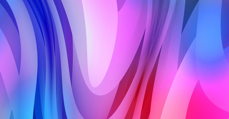 Abstract background with colorful gradient. Vibrant graphic wallpaper with stripes design. Fluid 2D illustration of modern movement.