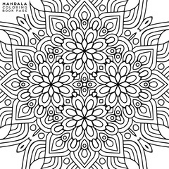 Flower Mandala. Coloringbook page template