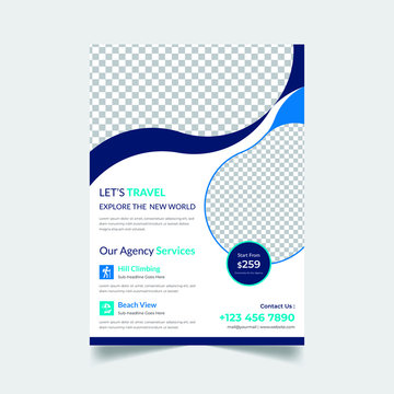 Travel flyer template