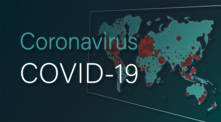 coronavirus COVID-19 is spreading around the world; global pandemic title