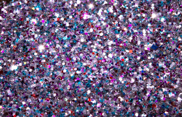 Glitter Blackground Close Up in Multicolour