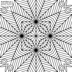 Flower Mandala. Coloringbook page template