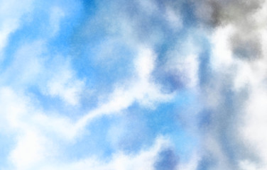 Watercolor painted background. Abstract Illustration wallpaper. Brush stroked painting. 2D Illustration.