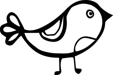 Hand drawn bird