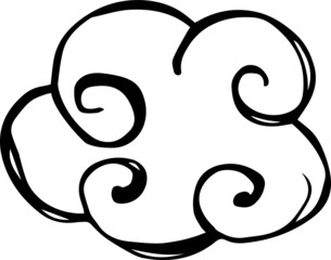 vector illustration of a cloud