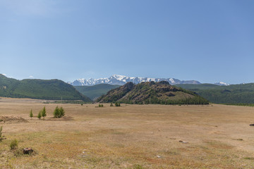 Fototapeta premium Summer View of Altai, Russia. Altai Republic is one of Russia's ethnic republics. Altay