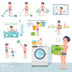 flat type underwear men_housekeeping