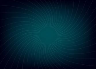 Abstract curve dashed towards the center on gradient background.