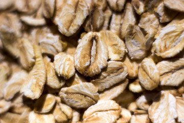oatmeal texture closeup background, macro