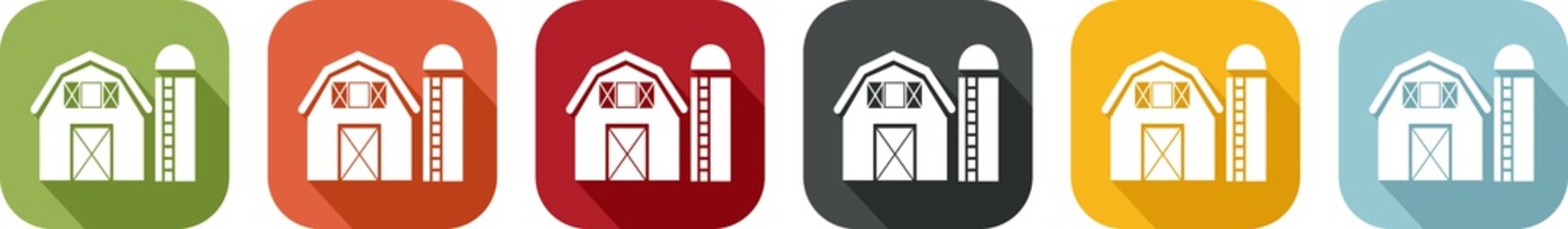 Farm building with a silo © sissoupitch