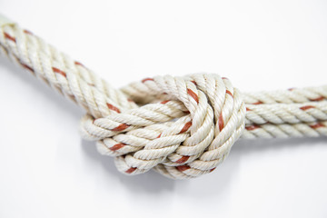 White wavy rope isolated on white. Seamless pattern.collection of various ropes string on white...