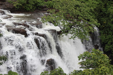 waterfall  milky water long exposure