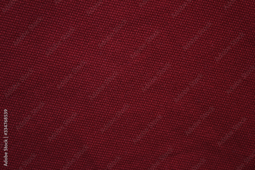 Wall mural dark burgundy red fabric texture background, empty abstract close up brown tone wallpaper. empty dar - Wall murals