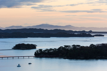 日本三景・宮城県松島の夜明け