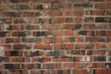 낡은 붉은 벽돌벽