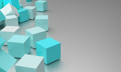 Obraz premium 3d streszczenie kostki pola tła - renderowania 3d