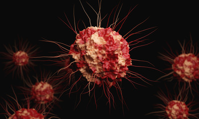 Chinese coronavirus COVID-19 , The outbreak of Covid-19 on Earth, 3D rendering