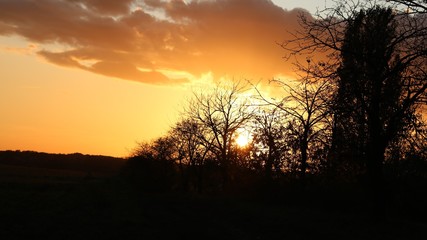 Abenddämmerung am Randstraße