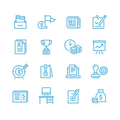 Business Office vector Icon Set