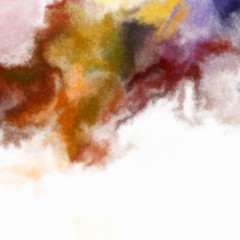 Watercolor painted background. Abstract Illustration wallpaper. Brush stroked painting. 2D Illustration.