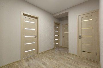 unfurnished house or apartment in bright colors