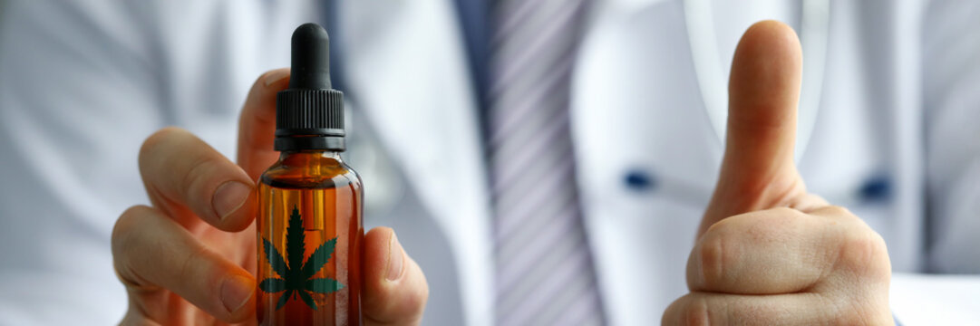 Doctor advertises and approves hemp healing oil