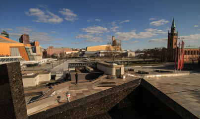 Obraz premium Menschenleeres Kulturforum in Berlin im März 2020