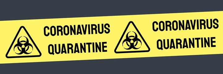 Obraz premium Coronavirus quarantine banner