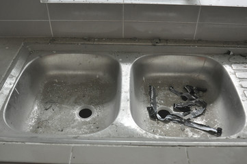 Stainless steel sink with Double Bowls
