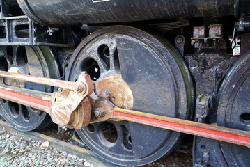 retired steam locomotive in japan