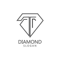 Diamond  jewelry Logo Template vector icon illustration design