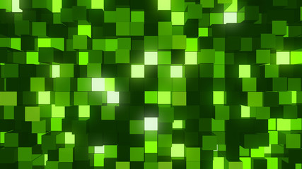 Light Block illumination neon Wall Bump 3D illustration abstract background.