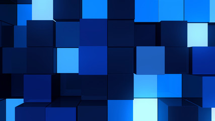 Light Block illumination neon Wall Bump 3D illustration abstract background.