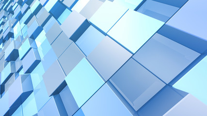 Light Block illumination neon Wall Bump 3D illustration abstract background.