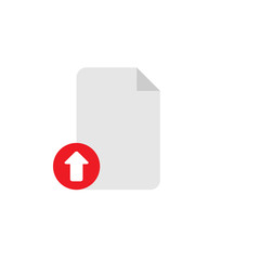 upload page. Simple modern icon design illustration.