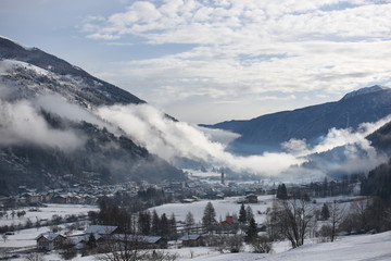 vallata inverno neve nevicata 