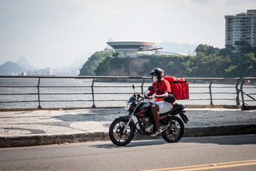 motorcycle on the road © Aline