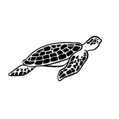 Obraz premium abstract turtle illustration. tattoo