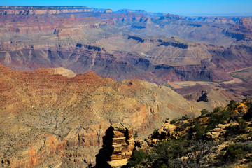 Arizona / USA - August 01, 2015: South Rim Grand Canyon landscape, Arizona, USA