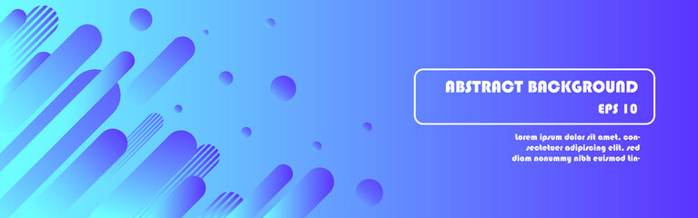 geometric shape abstract background banner illustration vector, technology or business wallpaper concept 