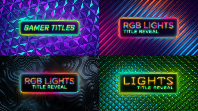 RGB Lights Title Reveal